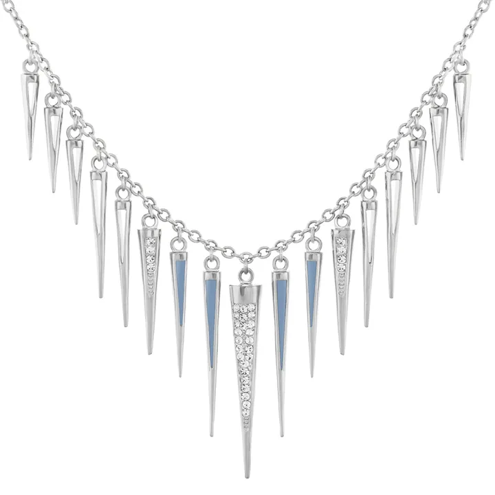 Lauren G Adams Utopia Edgy Adjustable Necklace with Blue Enamel