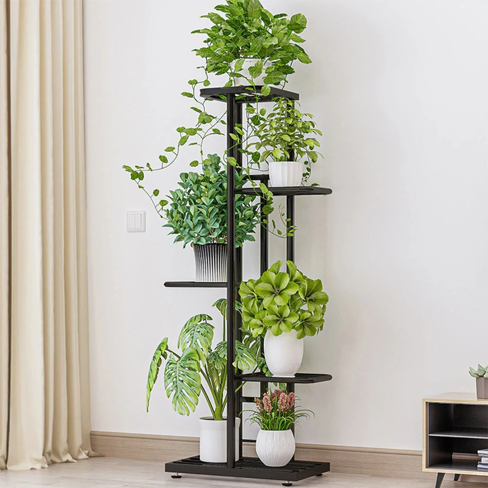 Onetify 6 Pot Multi Layer Metal Plant Stand Home Decor