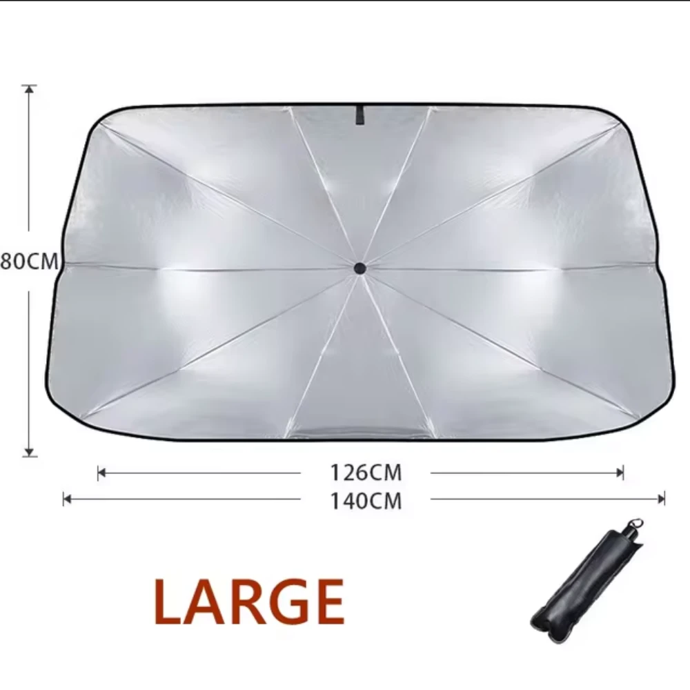 Onetify Foldable Car Windshield Sun Shade Umbrella