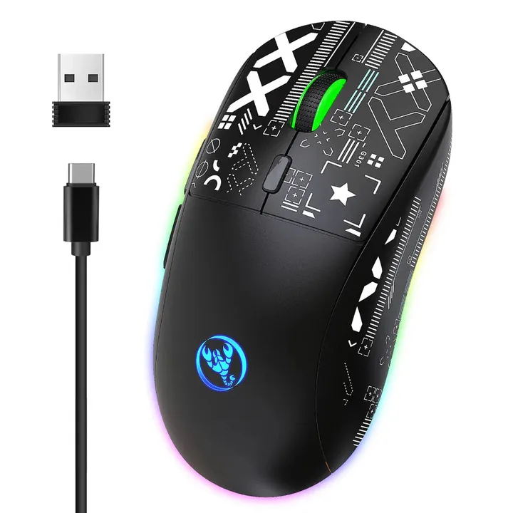 Onetify RGB Wireless 3600DPI Gaming Mouse for Precision Control