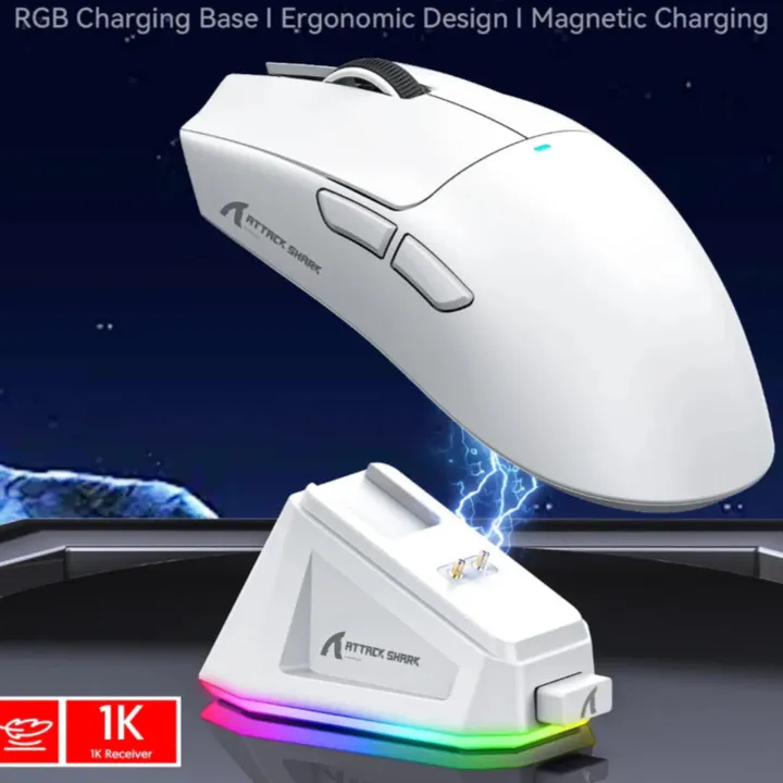 Onetify Bluetooth 2.4Ghz 22000 DPI ESport Mouse With RGB Dock