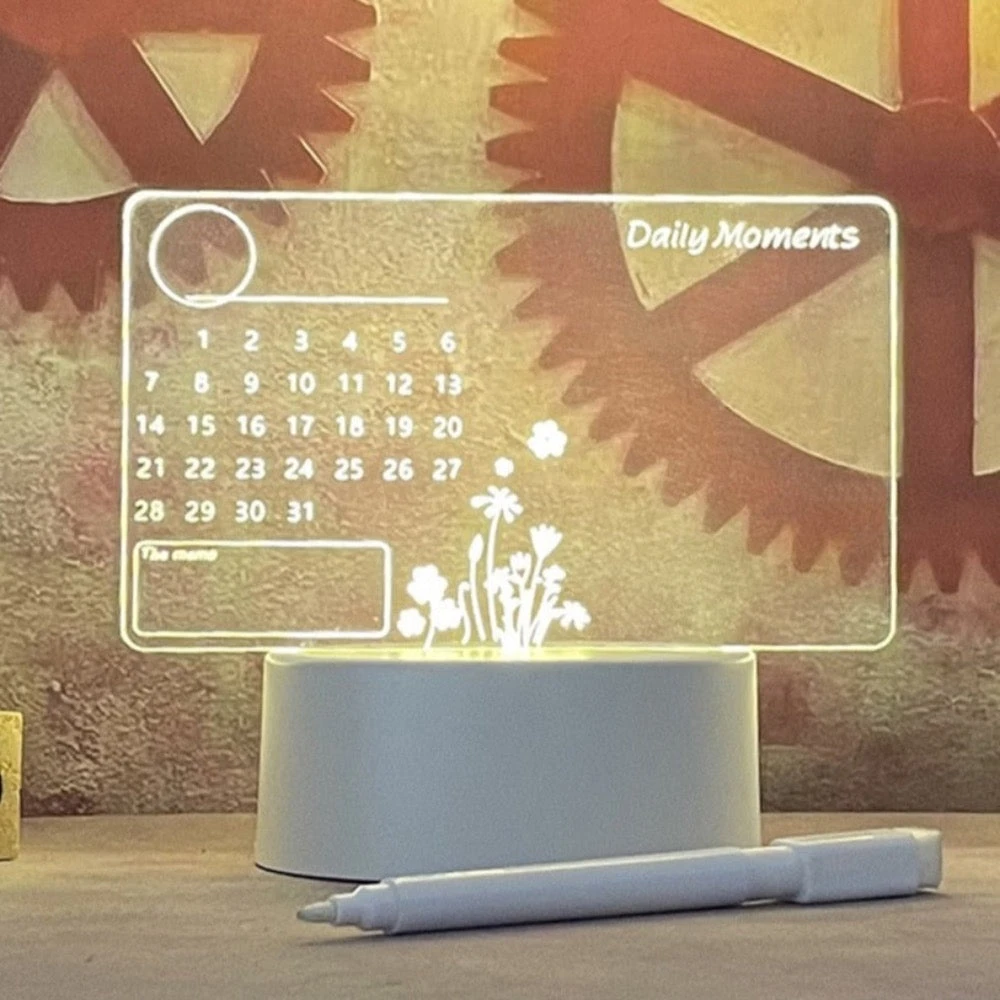 Onetify LED Night Light Calendar Board For Busy Schedules