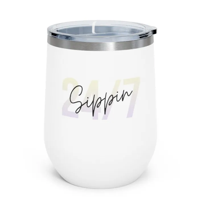 Onetify Sippin Insulated Wine Tumbler