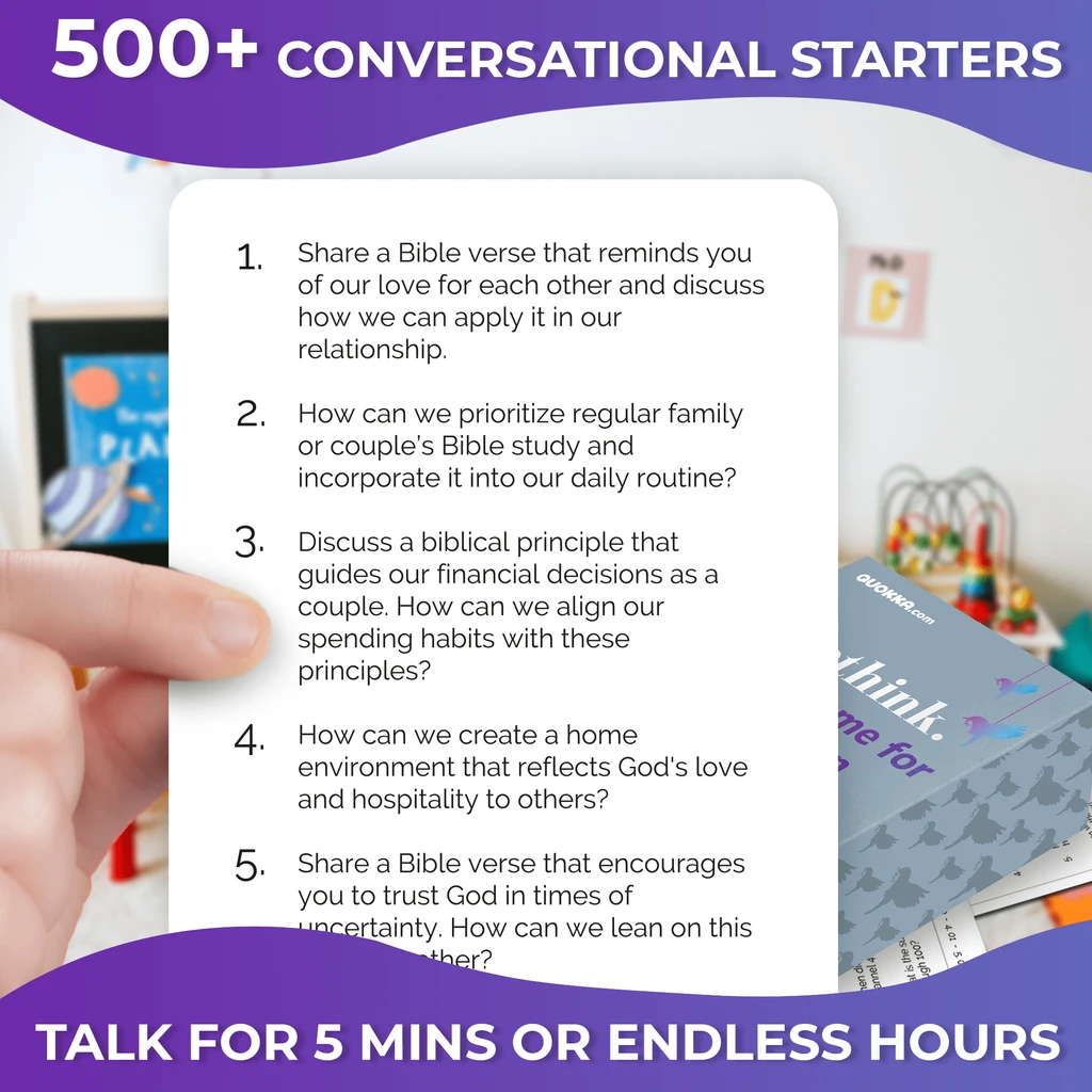 QUOKKA Rethink!: Conversation Cards Game For Christian Couples