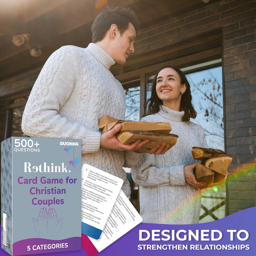 QUOKKA Rethink!: Conversation Cards Game For Christian Couples