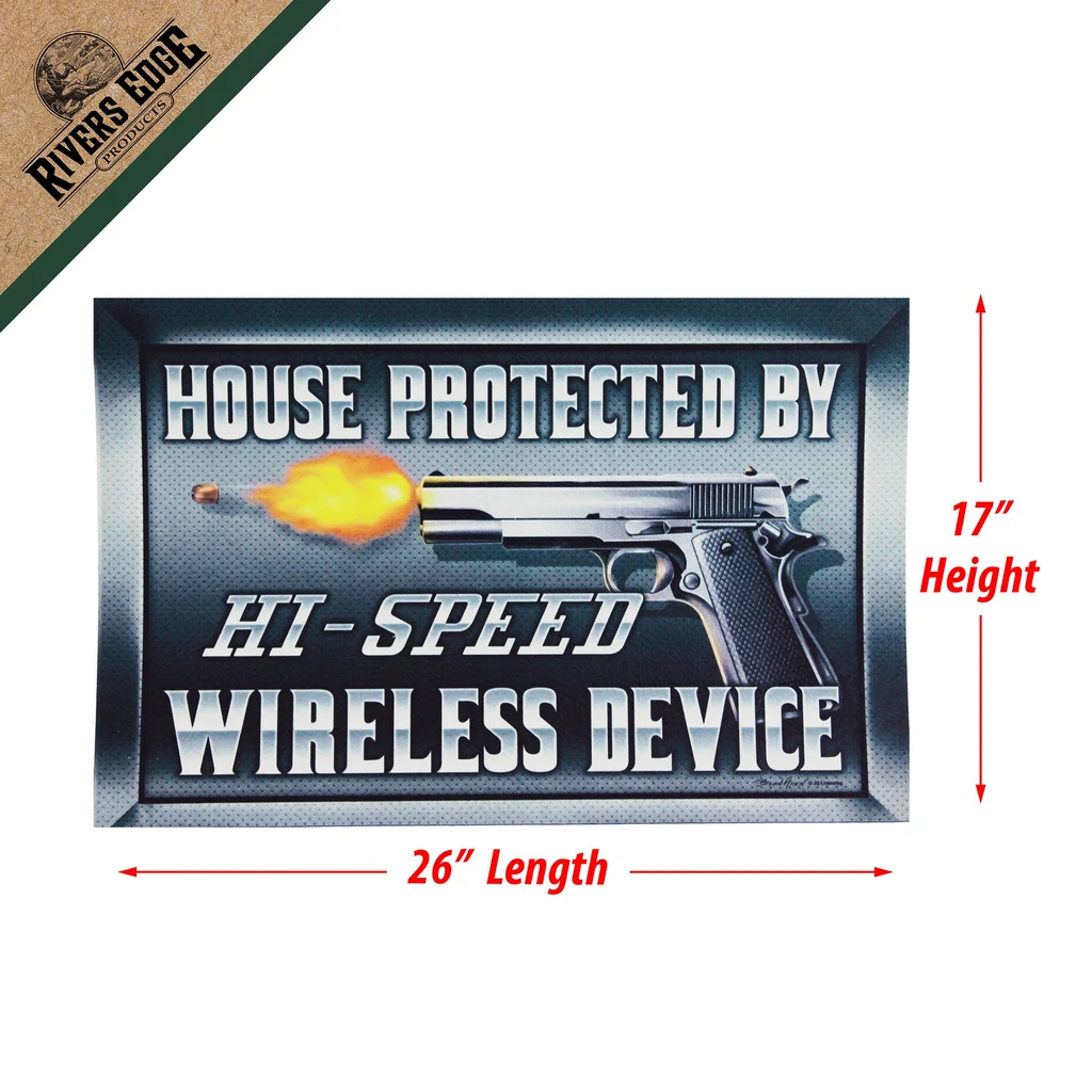 Rivers Edge Products Door Mat Rubber Hi-Speed Wireless