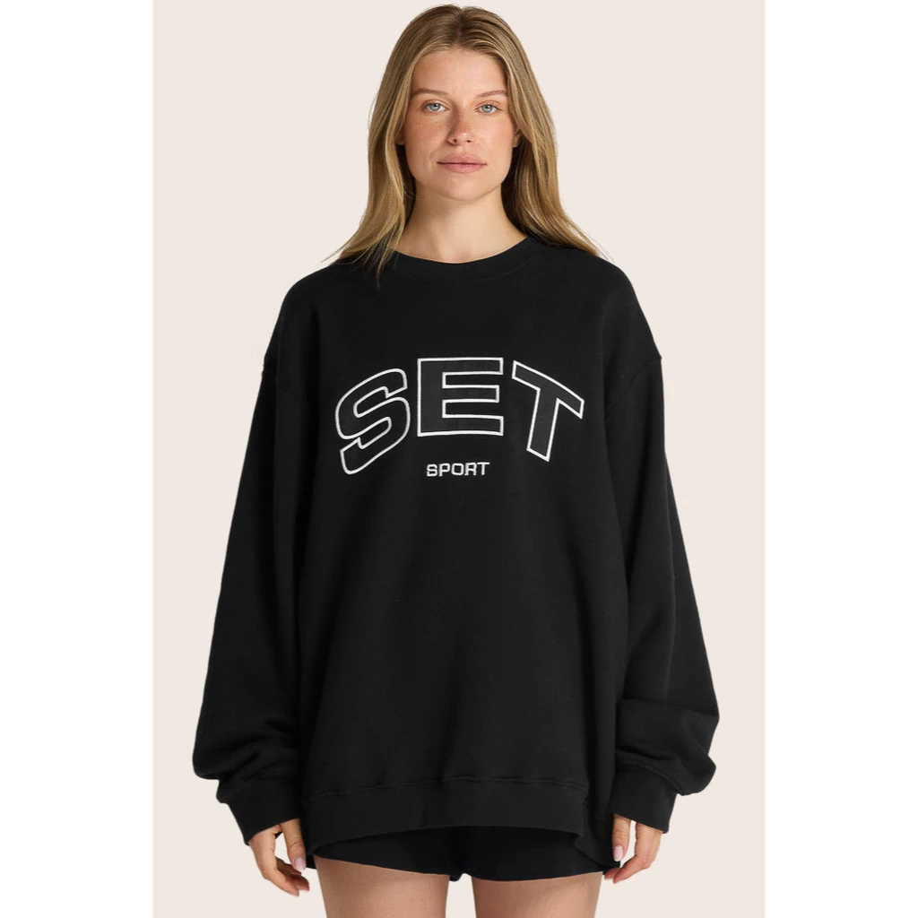 Set Active Midweight Sweats Staple Set Crewneck