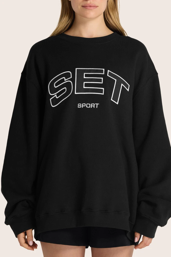 Set Active Midweight Sweats Staple Set Crewneck