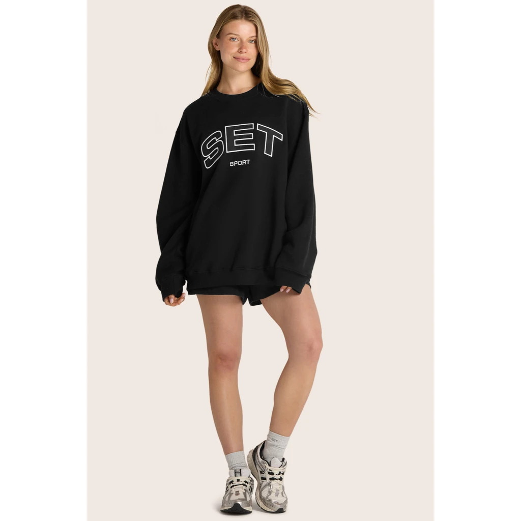 Set Active Midweight Sweats Staple Set Crewneck