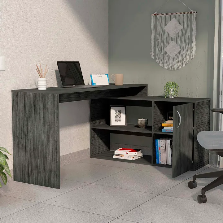 FM FURNITURE Dallas L-Shaped Home Office Desk