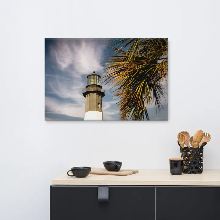 PIPA Fine Art Tybee Island Lighthouse Canvas Wall Art Prints