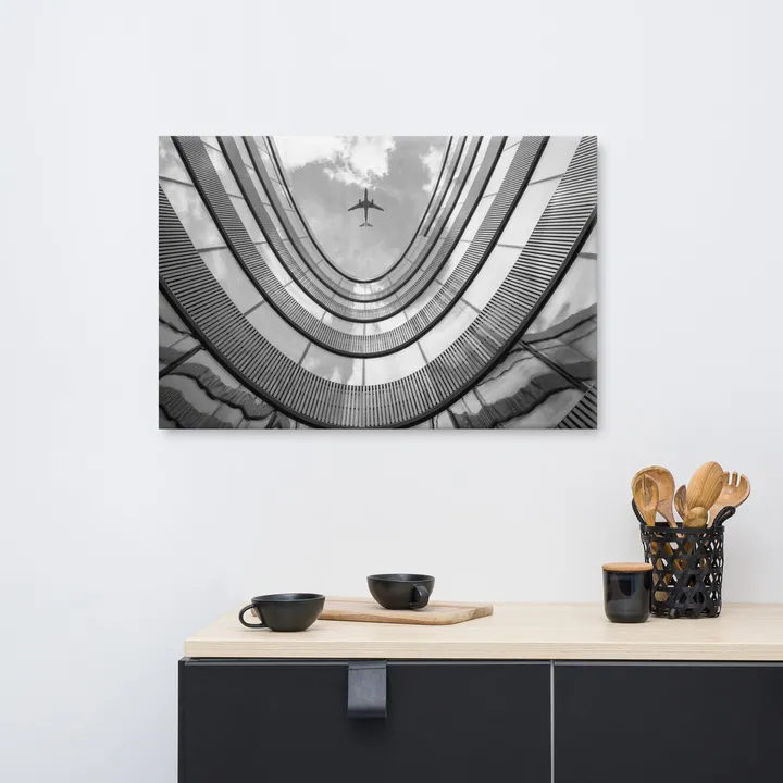 PIPA Fine Art Urban Intersections in the Sky Canvas Wall Art Print