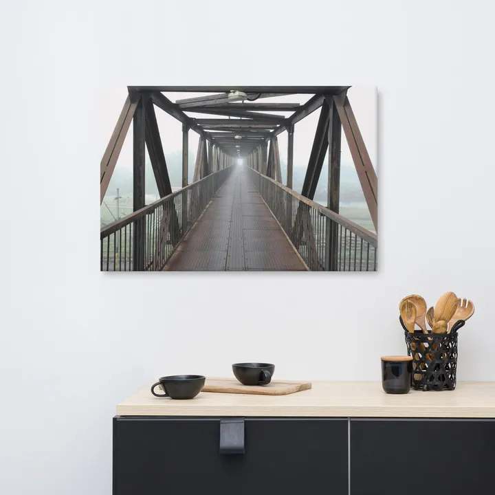 PIPA Fine Art Vanishing Point Architectural Canvas Wall Art Print