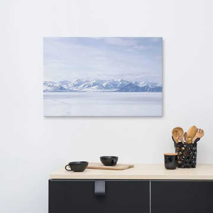 PIPA Fine Art Winter's Majesty Rustic Landscape Canvas Wall Art