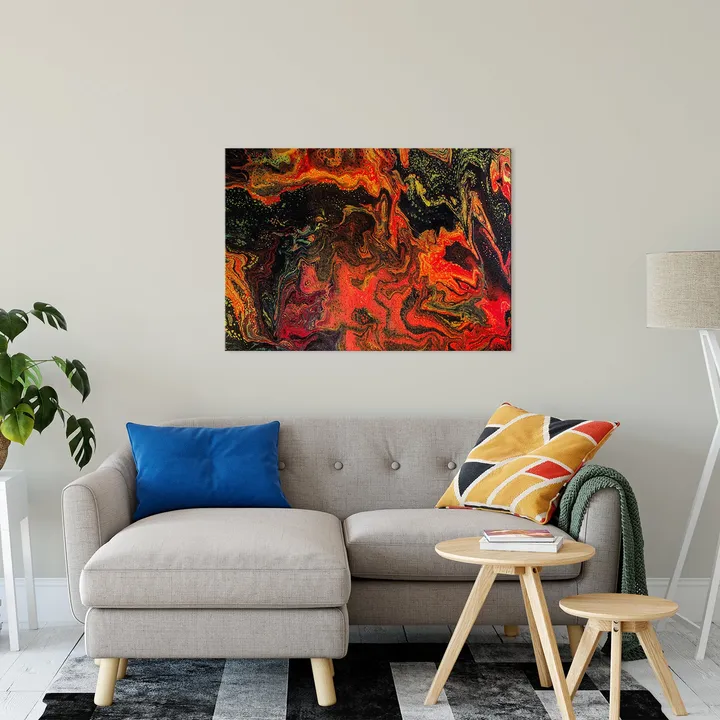 PIPA Fine Art Acrylic Dirty Paint 10 Abstract Art - Vibrant Fluid Canvas Prints