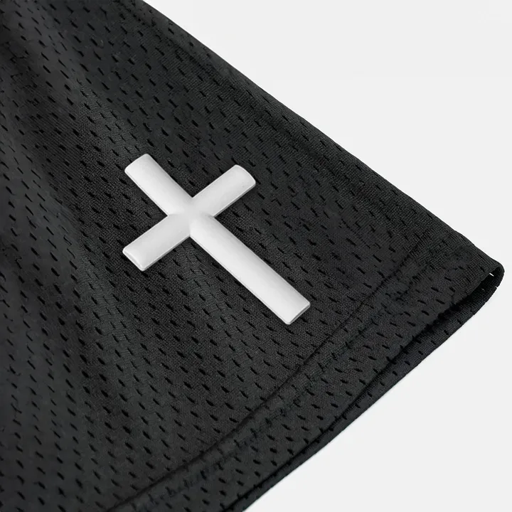 SLEEFS Faith Cross Patch Shorts - 7"