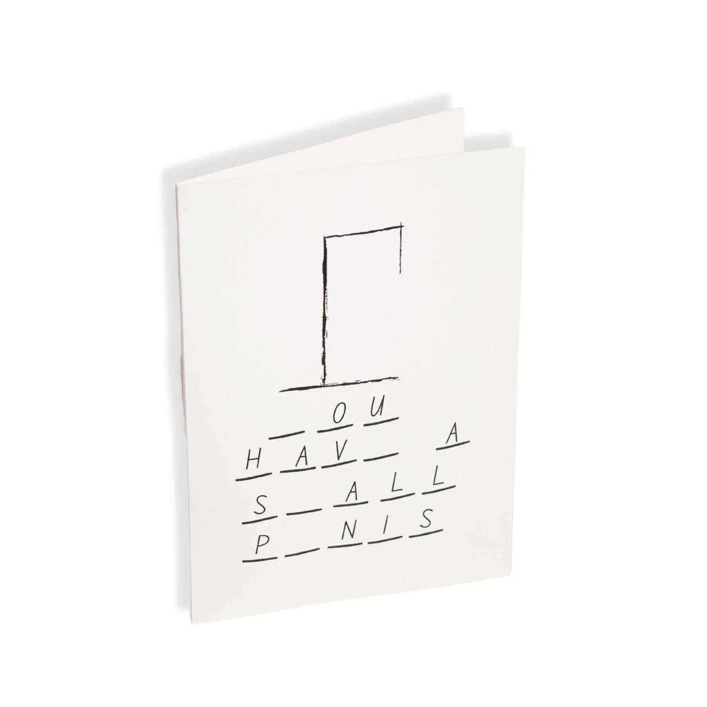 Dick At Your Door I Have a Small Penis! Never-Ending Prank Greeting Card