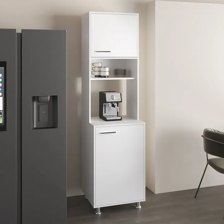 Tuhome Furniture Antares Kitchen Pantry Cabinet With Two Doors