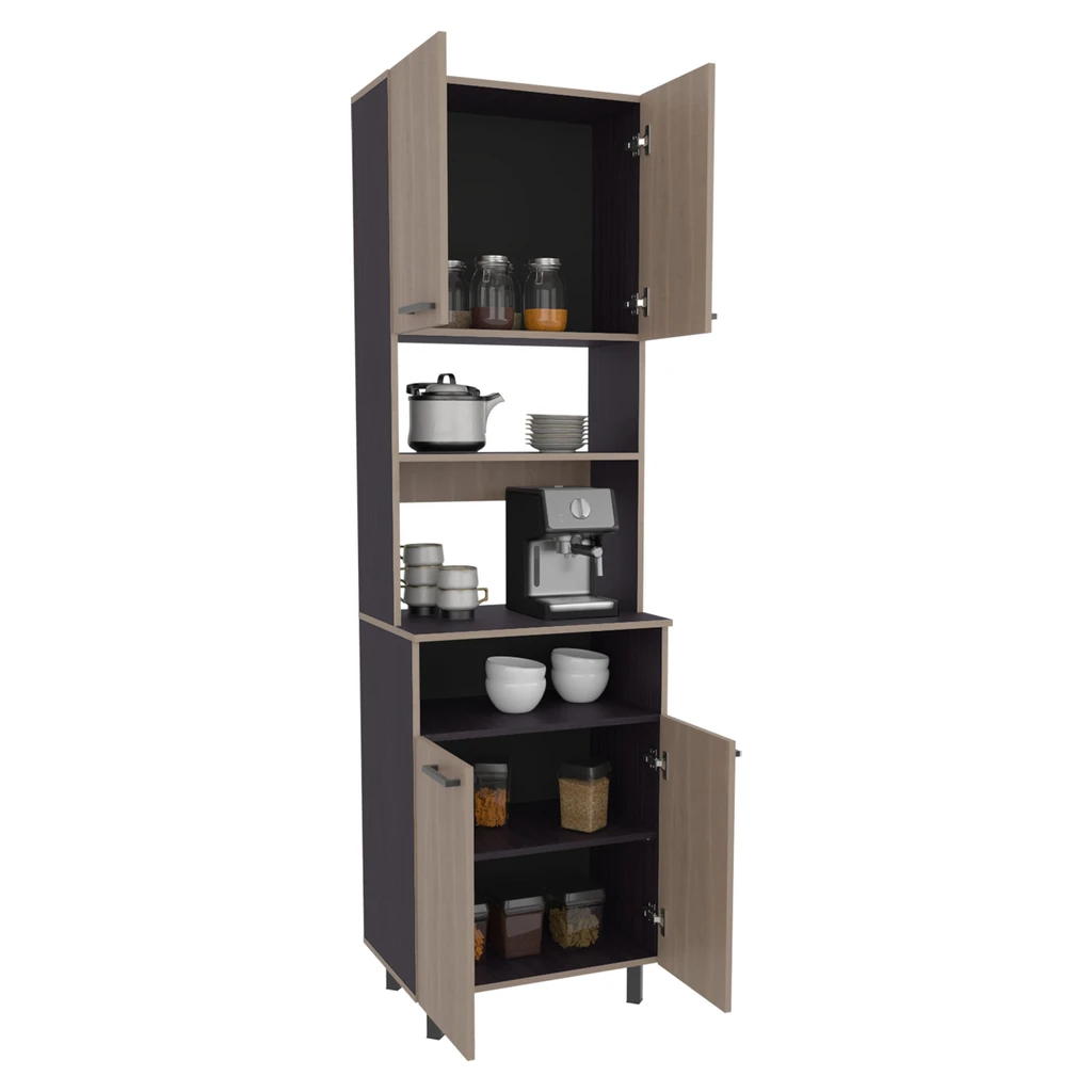 Tuhome Furniture Otomo Pantry Cabinet with 5 Shelves for Organized Storage