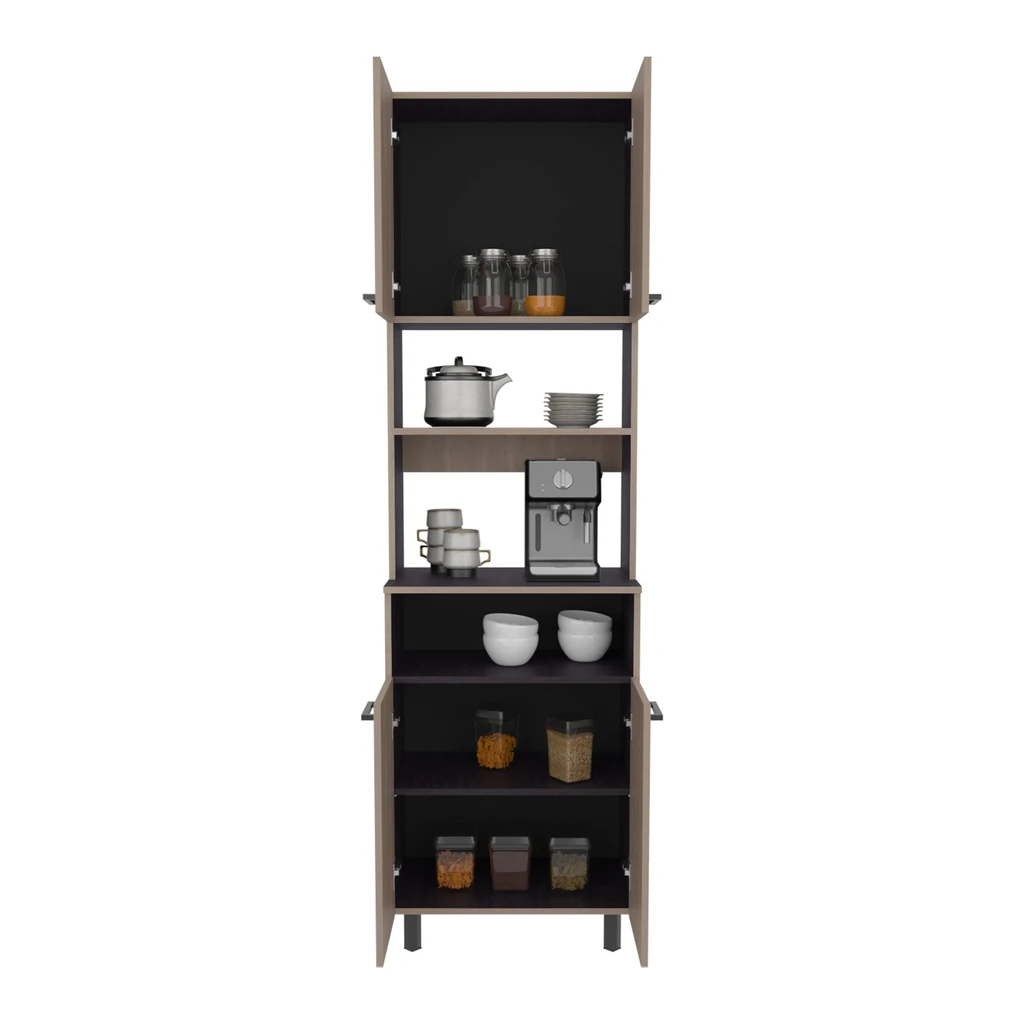 Tuhome Furniture Otomo Pantry Cabinet with 5 Shelves for Organized Storage