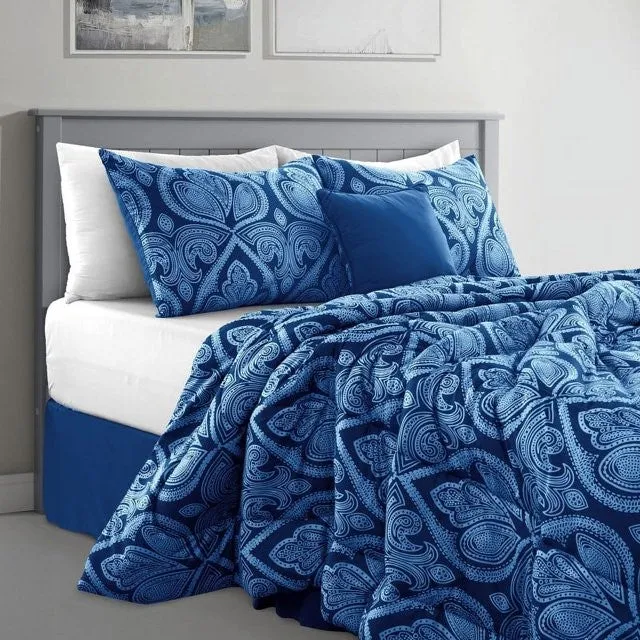Lux Decor Collection 5-Piece Reversible Comforter Set
