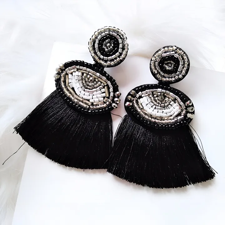 Your Wear Vibes Ethnic Style Long Tassel Earrings