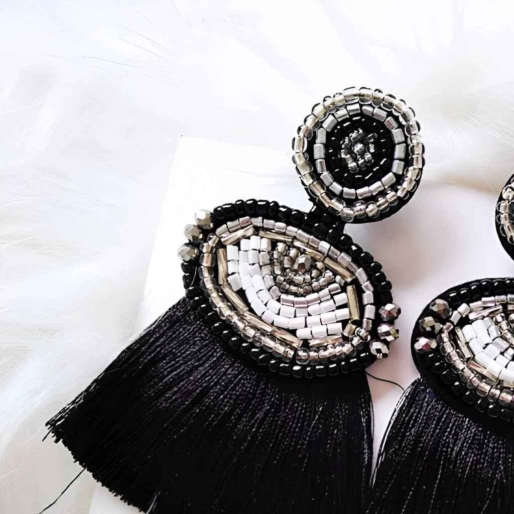 Your Wear Vibes Ethnic Style Long Tassel Earrings