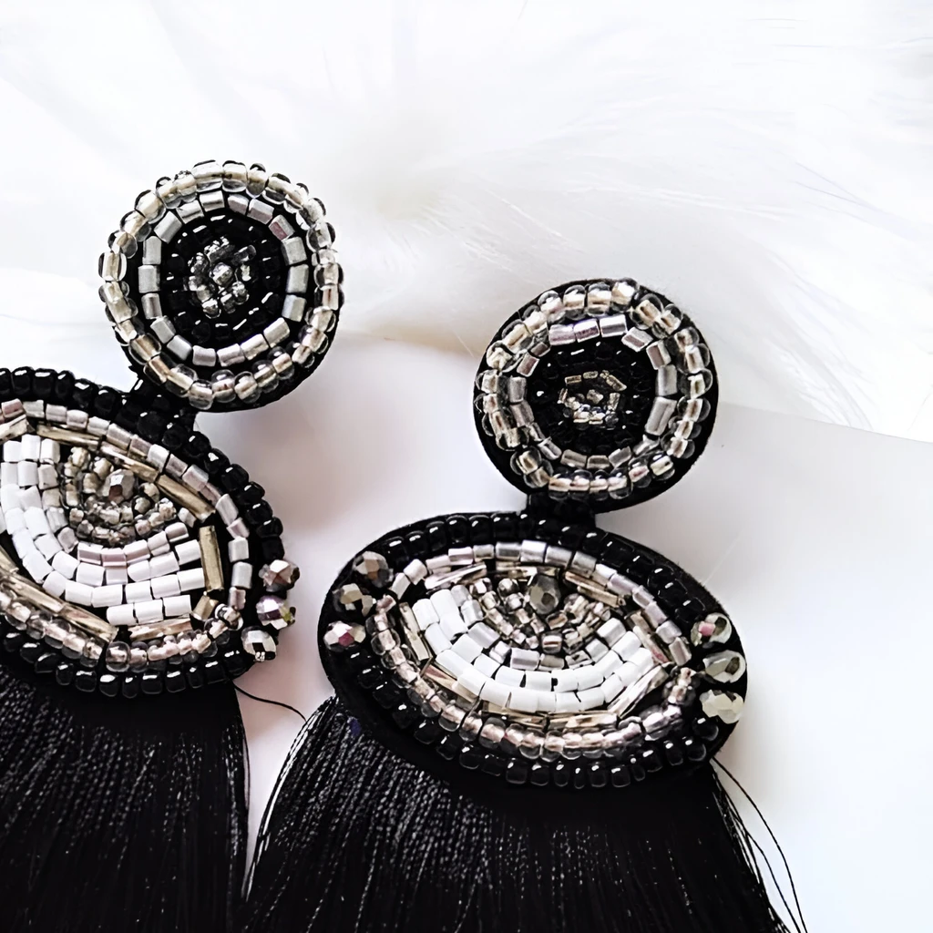 Your Wear Vibes Ethnic Style Long Tassel Earrings