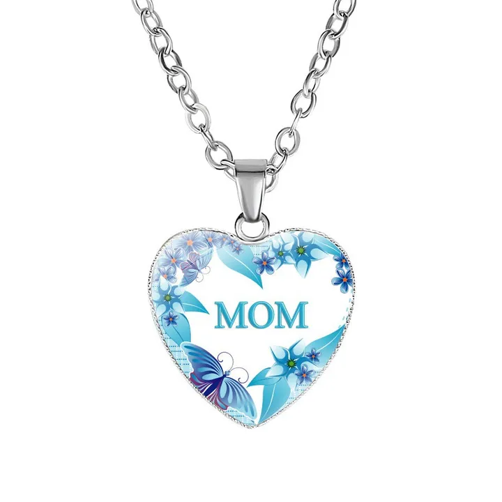 Your Wear Vibes Mom's Love Heart Pendant Necklace