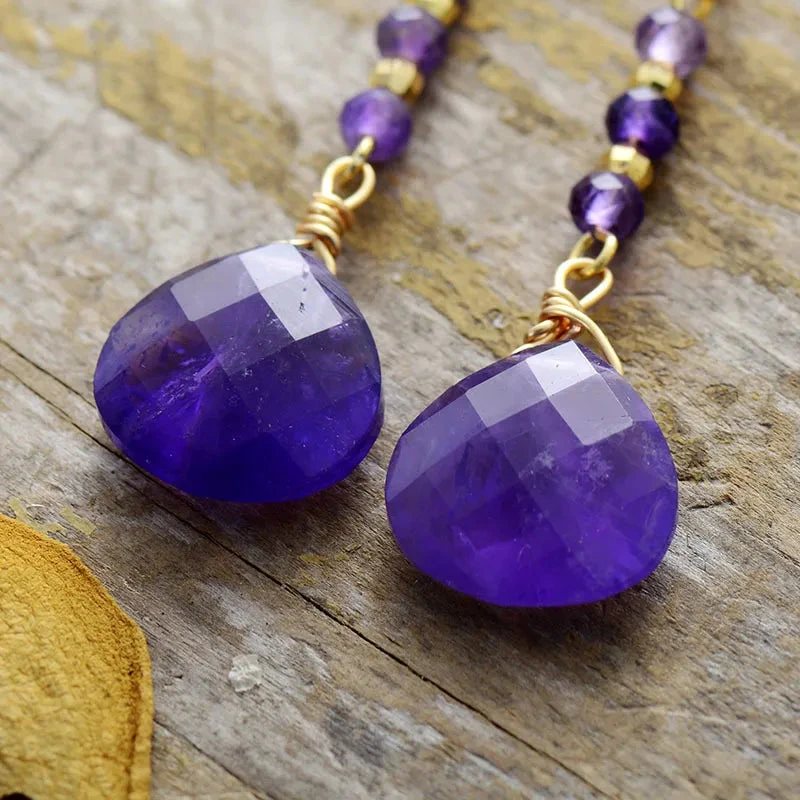 Your Wear Vibes Natural Stone Bead Shape Earrings