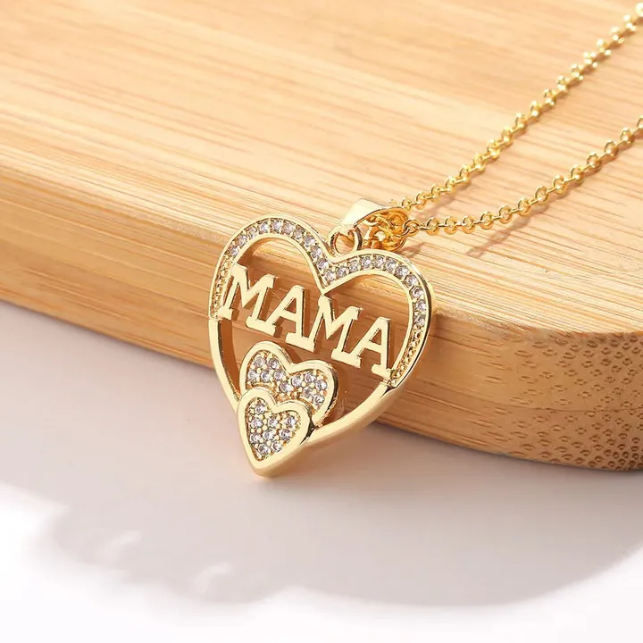 Your Wear Vibes Heart-shaped MAMA Necklace