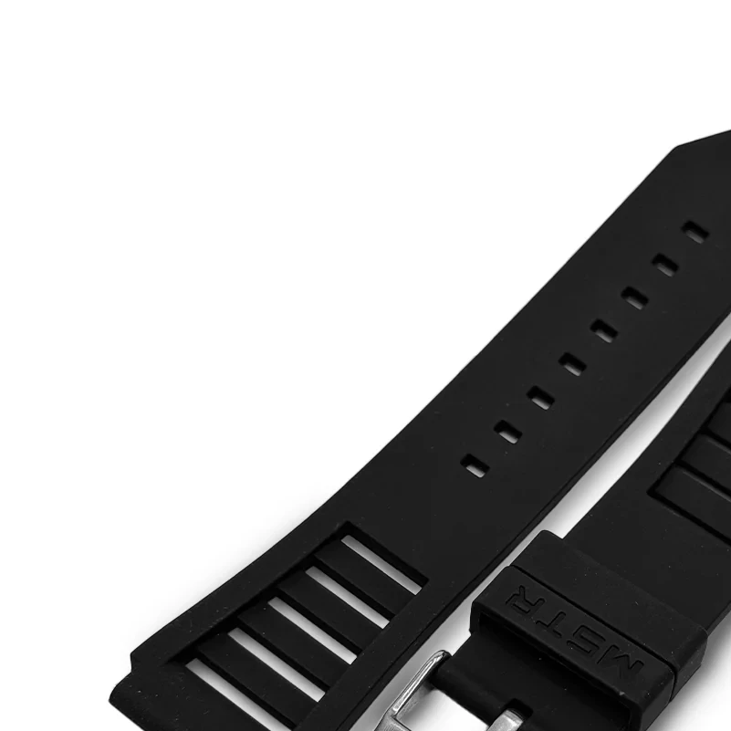 MSTR Watches Rubber Ventilated Strap