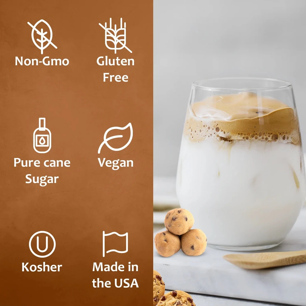 Syruvia Variety Pack - Peanut Butter Cup And Chocolate Chip Cookie Dough Syrup