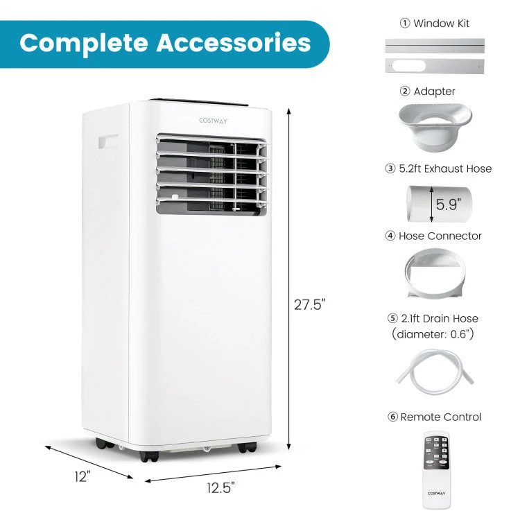 Directdeals AC Unit 8000/10000 BTU W/ Remote