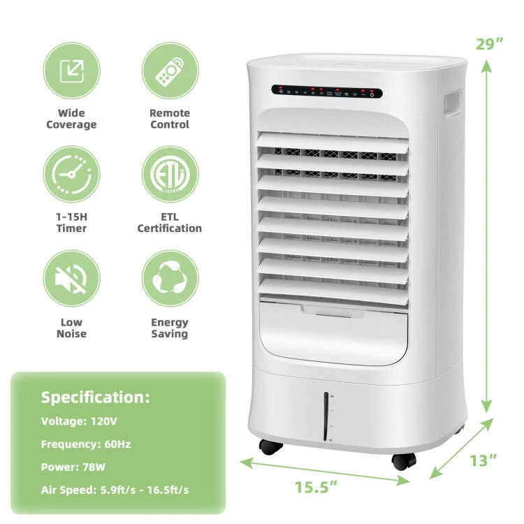 Directdeals 4-in-1 Portable Air Cooler With Timer & 3 Modes