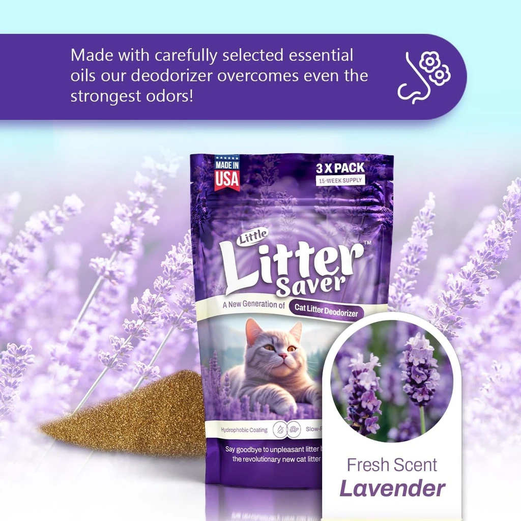 PETBEING Little Litter Saver | A New Generation Of Cat Litter Box Deodorizer