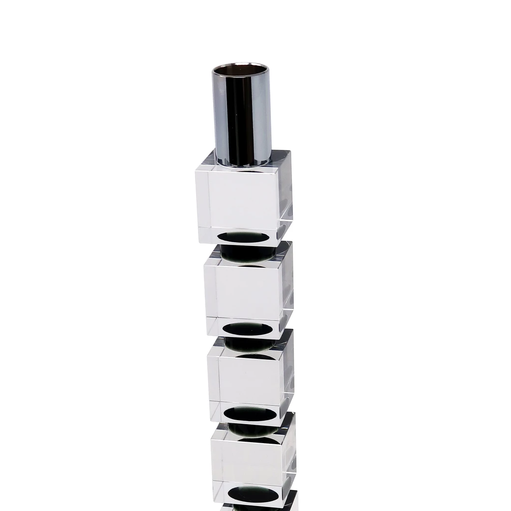 Vivience FOL Crystal Candlestick Block Design