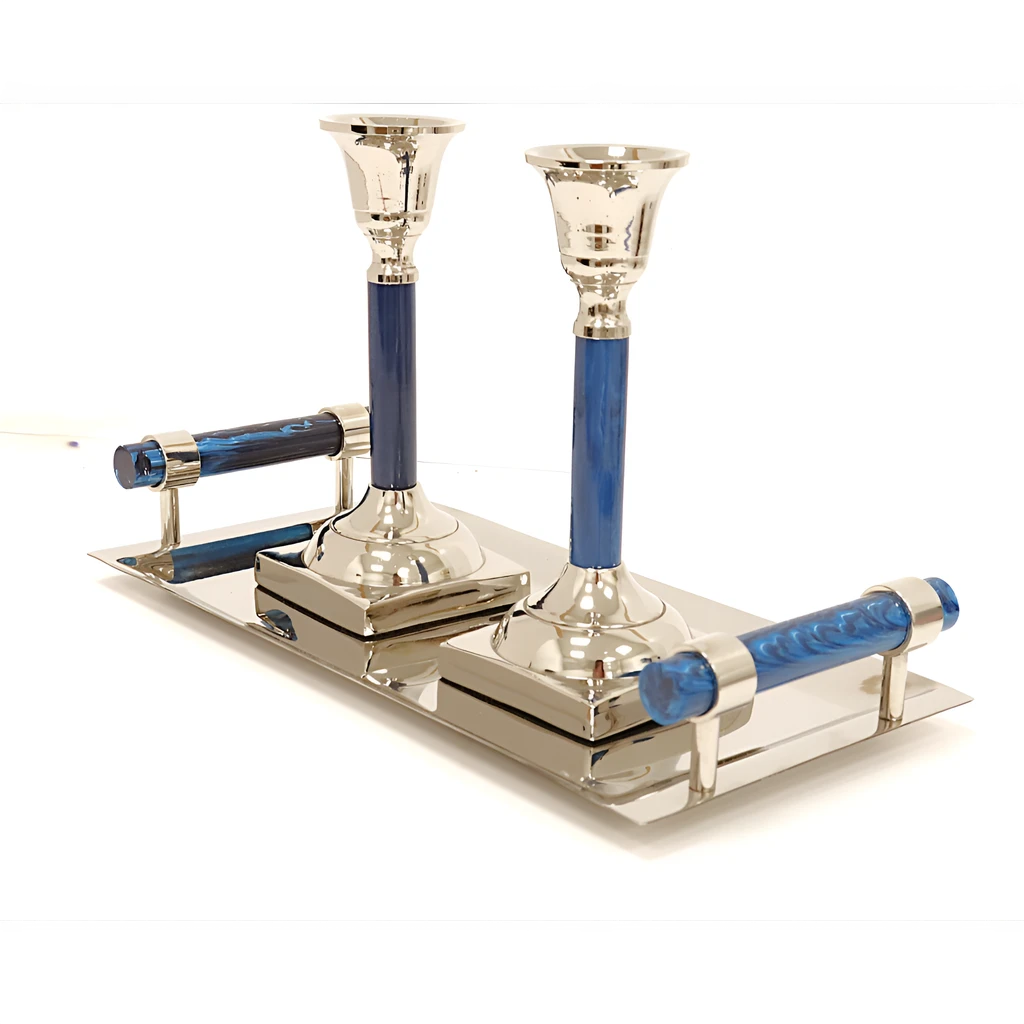 Vivience FOL Candlestick Set With Tray