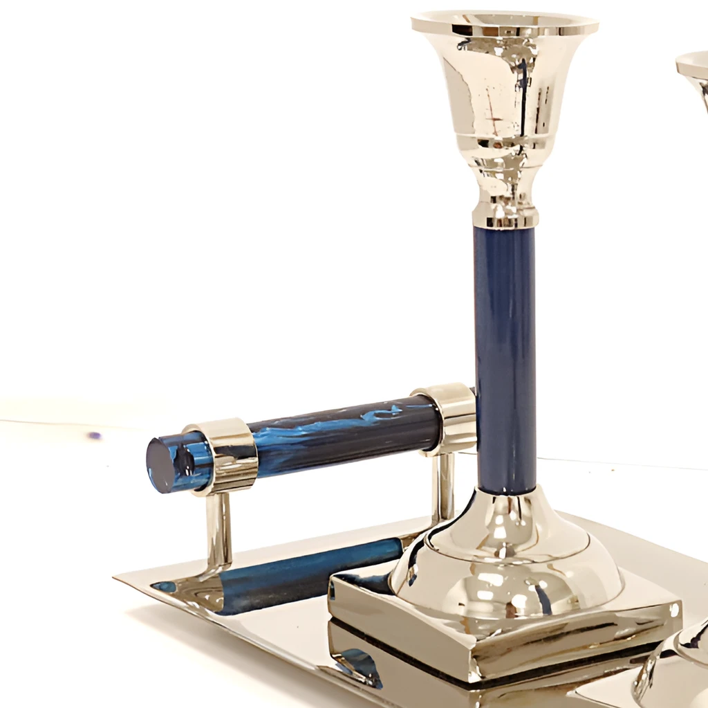 Vivience FOL Candlestick Set With Tray