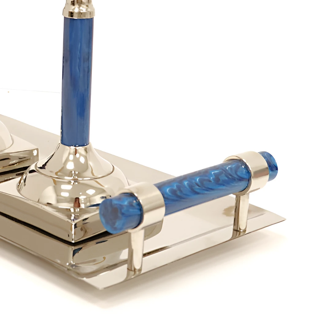 Vivience FOL Candlestick Set With Tray
