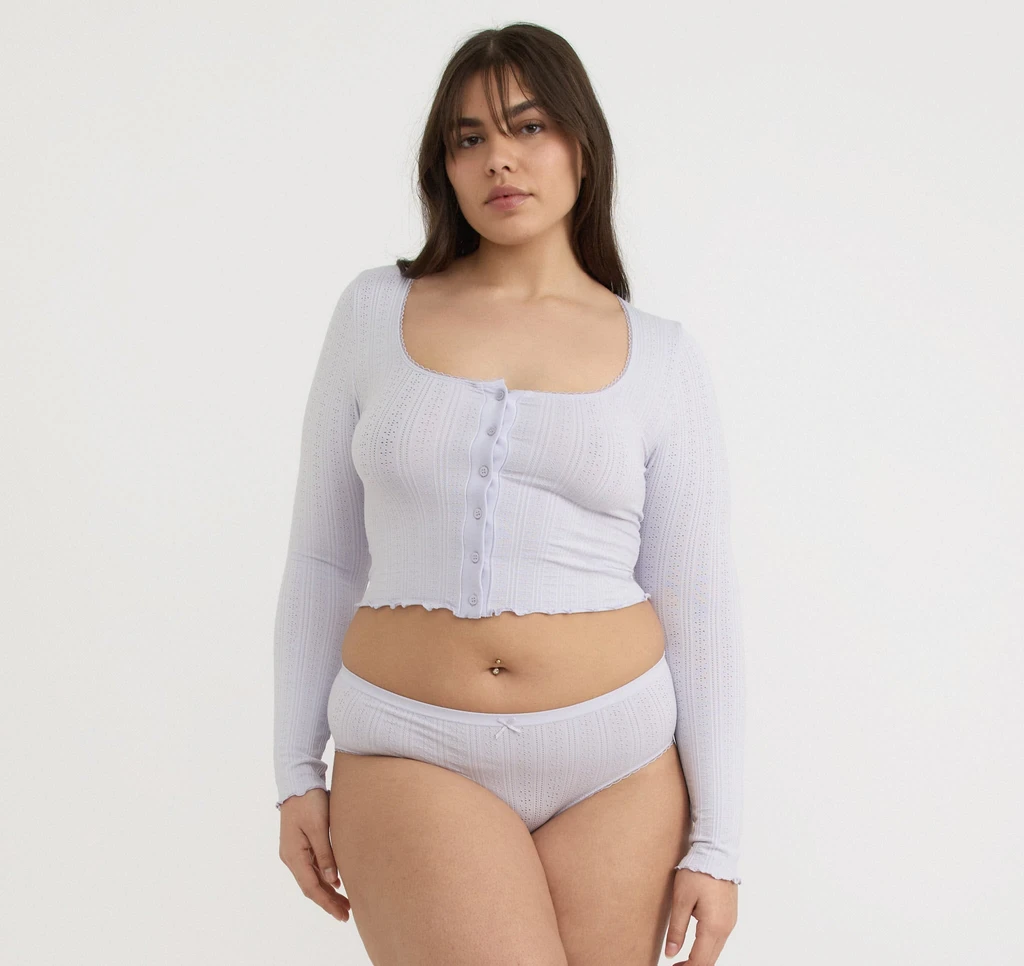 Organic Basics Pointelle Cardigan
