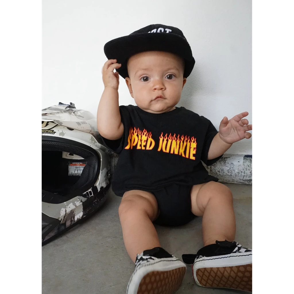 Little Trouble Speed Junkie Baby Romper