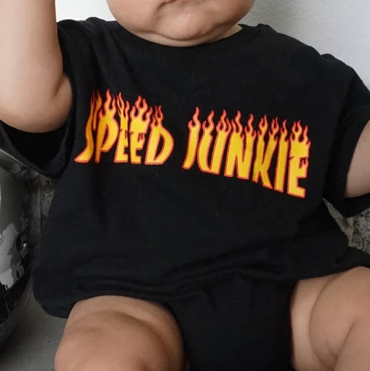 Little Trouble Speed Junkie Baby Romper