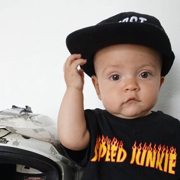 Little Trouble Speed Junkie Baby Romper