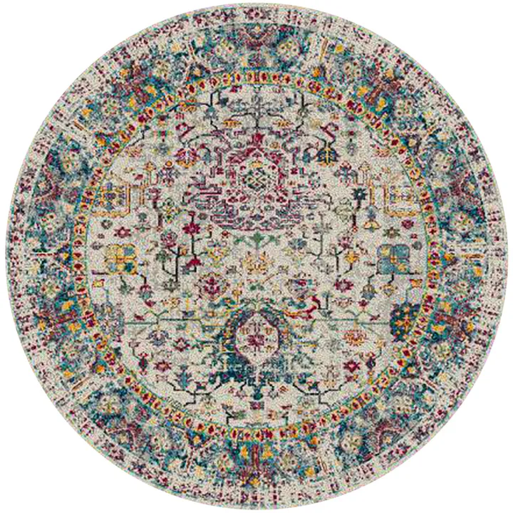 HomeRoots Floral Power Loom Area Rug
