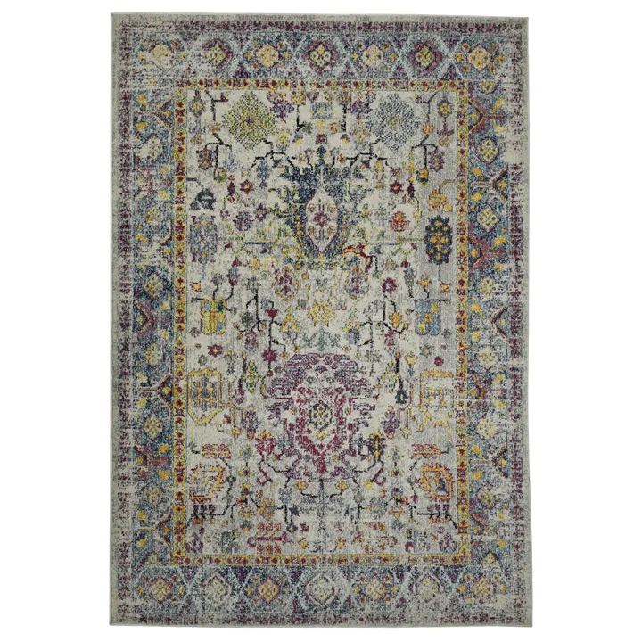 HomeRoots Floral Power Loom Area Rug