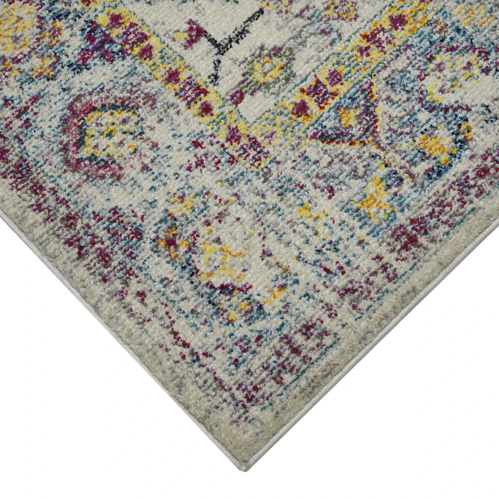 HomeRoots Floral Power Loom Area Rug