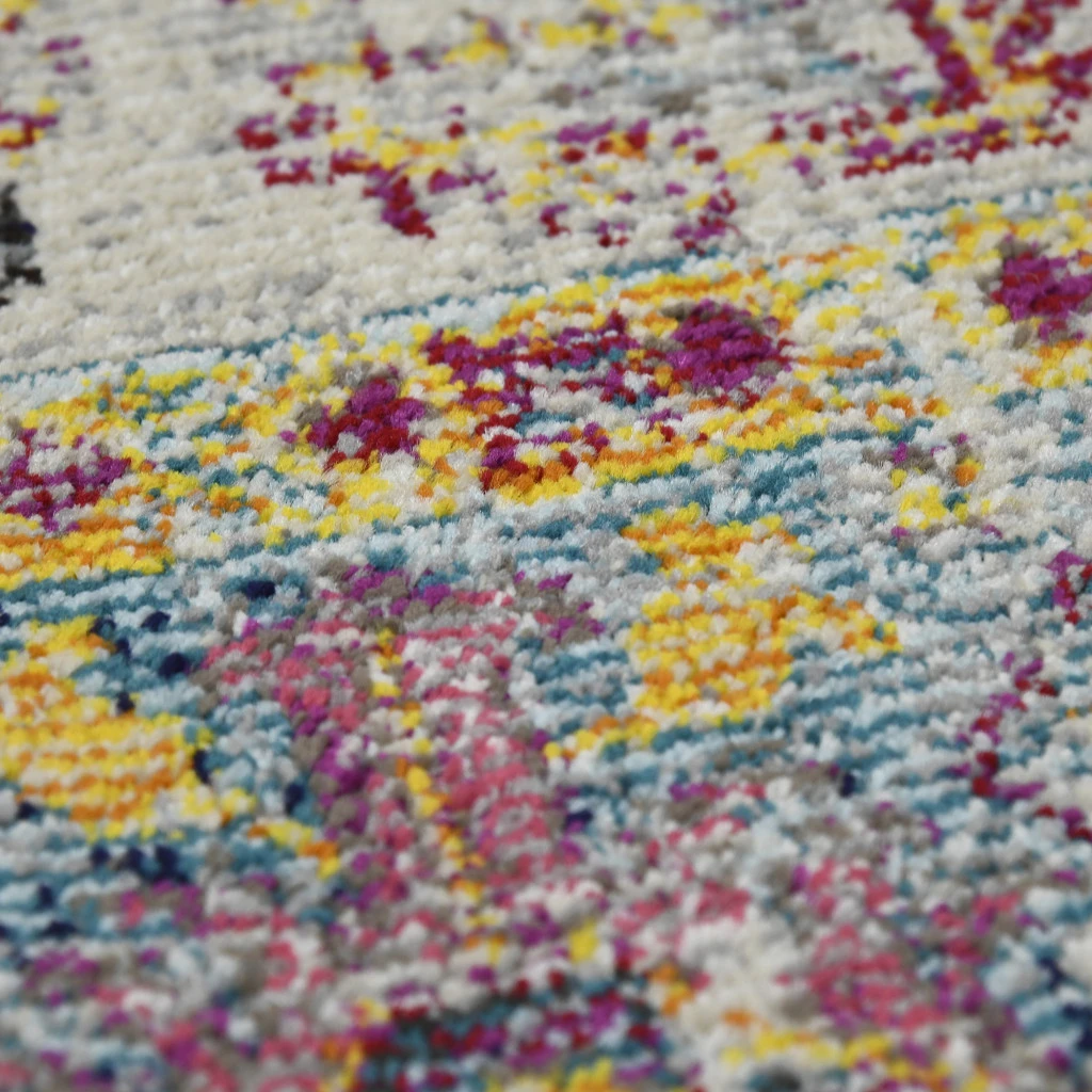 HomeRoots Floral Power Loom Area Rug