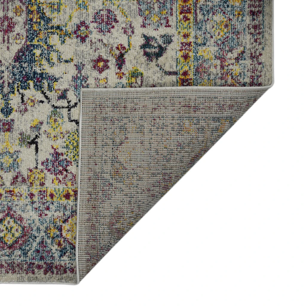 HomeRoots Floral Power Loom Area Rug