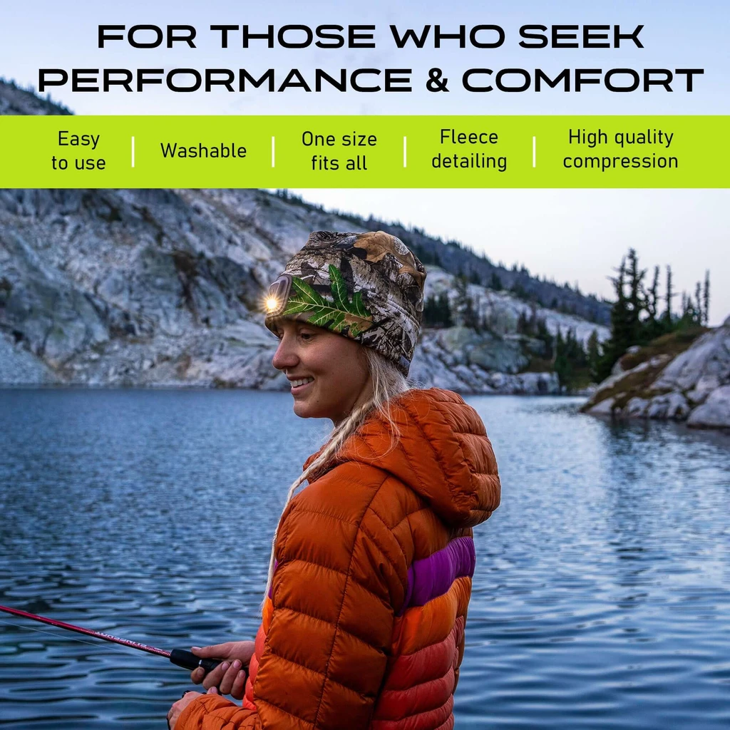 Panther Vision Powercap 3.0 Lighted Headlamp Fleece Beanies Rechargeable LED